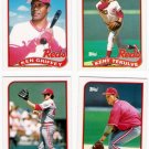 1989 Topps Traded Cincinnati Reds Team-4 Cards