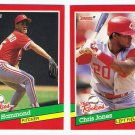 1991 Donruss The Rookies Cincinnati Reds-2 Cards