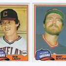 1981 Topps Traded Cleveland Indians Team Set-2 Cards