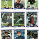1984 Fleer Cleveland Indians Team Set-23 Cards