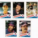 1985 Topps Traded Cleveland Indians Team Set-5 Cards