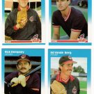 1987 Fleer Update Cleveland Indians Team-4 Cards