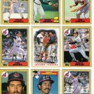 1987 Topps Cleveland Indians Team Set-29 Cards