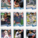 1990 Fleer Regular & Update Cleveland Indians-29 Cds