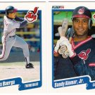 1990 Fleer Update Cleveland Indians-7 Cards