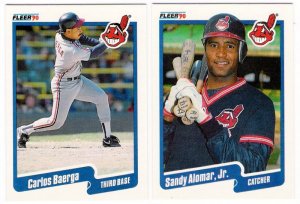 1990 Fleer Update Cleveland Indians-7 Cards