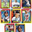1990 Topps Traded Cleveland Indians Team Set-8 Cards
