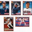 1991 Topps Traded Cleveland Indians Team Set-5 Cards