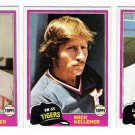 1981 Topps Traded Detroit Tigers Team Set-3 Cards