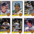 1983 Donruss Detroit Tigers Team Set-25 Cards