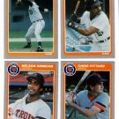 1985 Fleer Update Detroit Tigers Team Set-4 Cards
