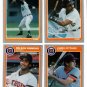 1985 Fleer Update Detroit Tigers Team Set-4 Cards