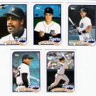1989 Topps Traded Detroit Tigers Team-5 Cards