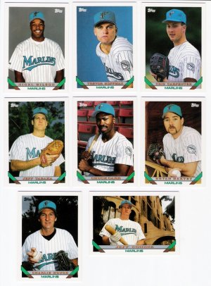 1993 Topps Florida Marlins Team Set-31 Cards