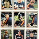 1983 Fleer Houston Astros Team Set-25 Cards