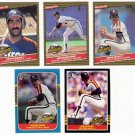 1985-87 Donruss Highlights Houston Astros-5 Cards