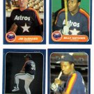1986 Fleer Update Houston Astros Team Set-4 Cards