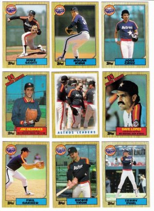 1987 Topps Houston Astros Team Set-30 Cards