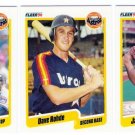 1990 Fleer Update Houston Astros-3 Cards