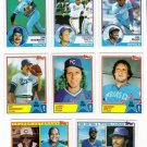 1983 Topps Kansas City Royals Team Set-30 Cards
