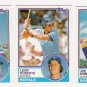 1983 Topps Traded Kansas City Royals Team Set-3 Cards