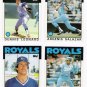 1986 Topps Traded Kansas City Royals Team Set-4 Cards