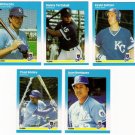 1987 Fleer Update Kansas City Royals Team-5 Cards