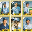 1987 Topps Traded Kansas City Royals Team Set-6 Cards