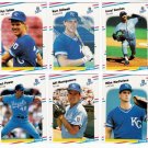 1988 Fleer Update Kansas City Royals Team Set-6 Cards