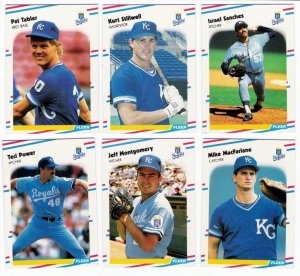 1988 Fleer Update Kansas City Royals Team Set-6 Cards