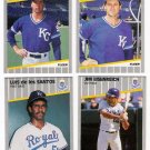 1989 Fleer Update Kansas City Royals Team-4 Cards