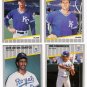 1989 Fleer Update Kansas City Royals Team-4 Cards