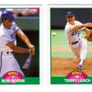 1989 Score Update Kansas City Royals Team-2 Cards