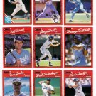 1990 Donruss Kansas City Royals Team Set-25 Cards