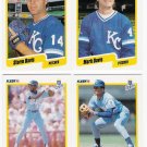 1990 Fleer Update Kansas City Royals-4 Cards