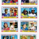 1983 Topps Leaders Set-8 Cards