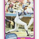 1981 Topps Traded Los Angeles Dodgers Set-1 Card
