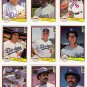 1982 Donruss Los Angeles Dodgers Set-25 Cards