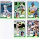1983 Topps Traded Los Angeles Dodgers Set-5 Cards