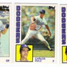 1984 Topps Traded Los Angeles Dodgers Set-3 Cards