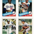 1985 Topps Traded Los Angeles Dodgers Set-4 Cards
