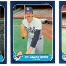 1986 Fleer Update Los Angeles Dodgers Set-3 Cards