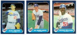 1986 Fleer Update Los Angeles Dodgers Set-3 Cards
