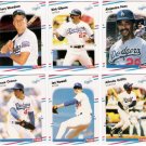 1988 Fleer Update Los Angeles Dodgers Set-6 Cards