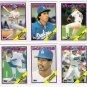 1988 Topps Traded Los Angeles Dodgers Set-6 Cards