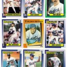 1990 Topps Los Angeles Dodgers Set-29 Cards