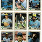 1983 Fleer Milwaukee Brewers Team Set-26 Cards
