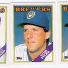 1988 Topps Traded Milwaukee Brewers Team Set-3 Cards