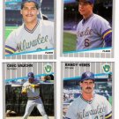 1989 Fleer Update Milwaukee Brewers Team-4 Cards