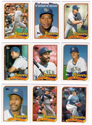 1989 Topps Milwaukee Brewers Team Set-31 Cards